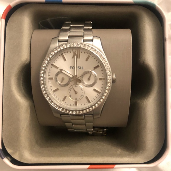 Fossil Scarlettees434 Silver Stainless 